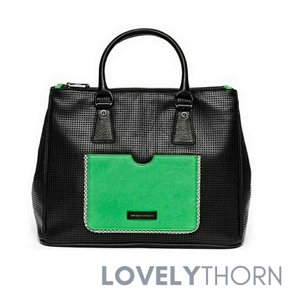 HAYDEN HARNETT // ltd ed ultra-chic 2 piece leather bag & mini clutch - Picture 1 of 16
